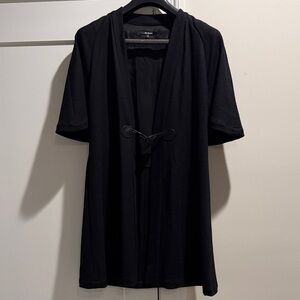 Kal Reiman Black Wool Toggle Closure Jacket